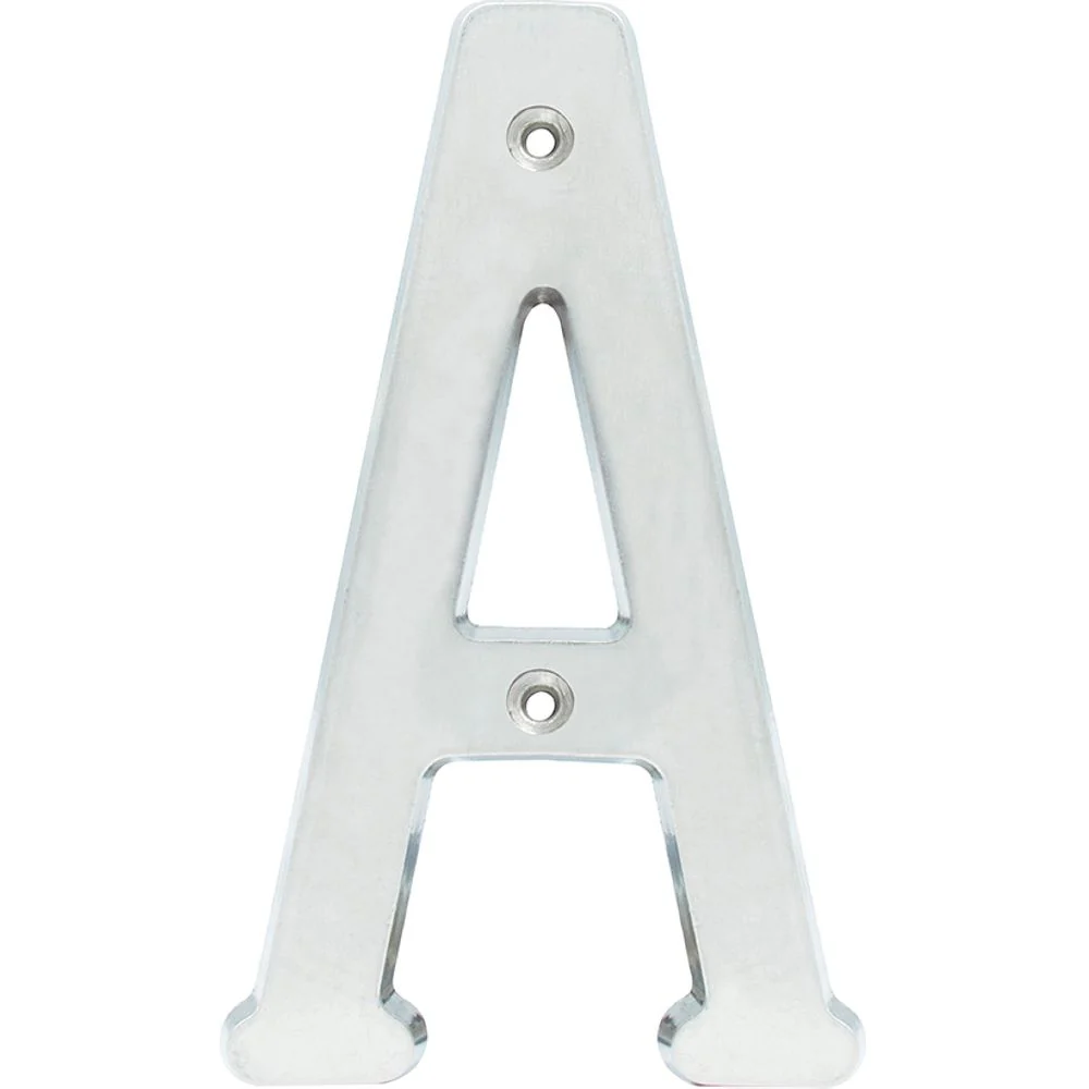 Letra A Slim 4" Cromo Satinado Lock - Image 2