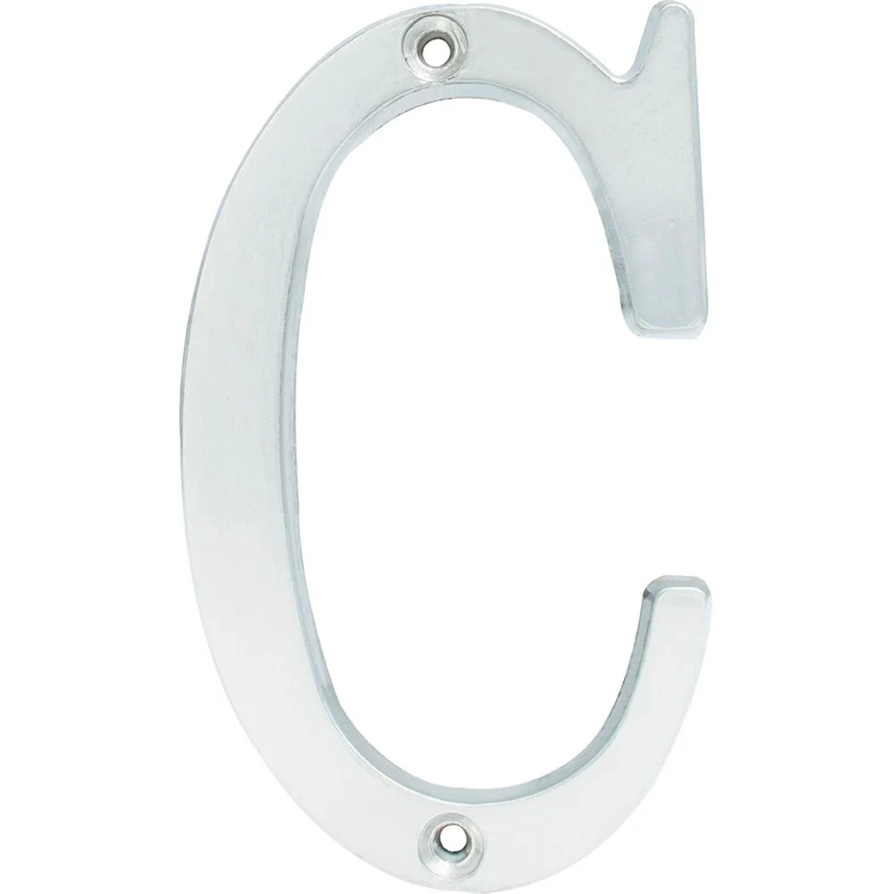 Letra C Slim 4" Cromo Satinado Lock - Image 2