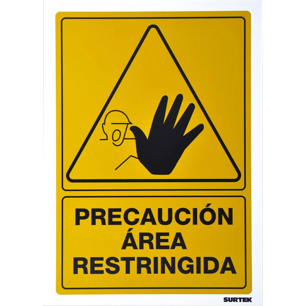 Letrero "Área Restringida" Surtek - Image 2