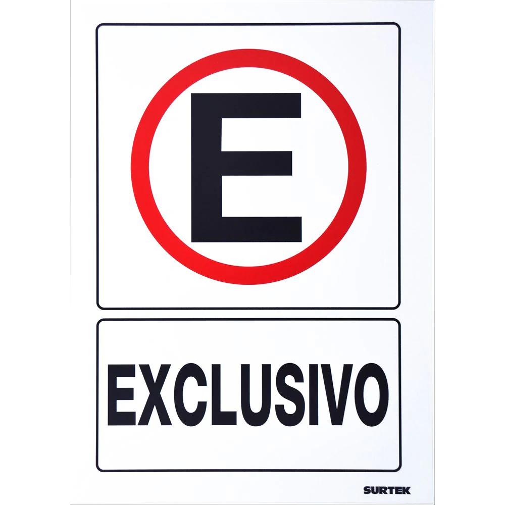 Letrero "Exclusivo" Surtek - Image 2