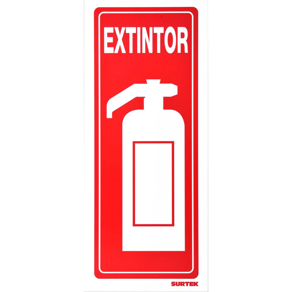 Letrero "Extintor" Vertical Surtek - Image 2