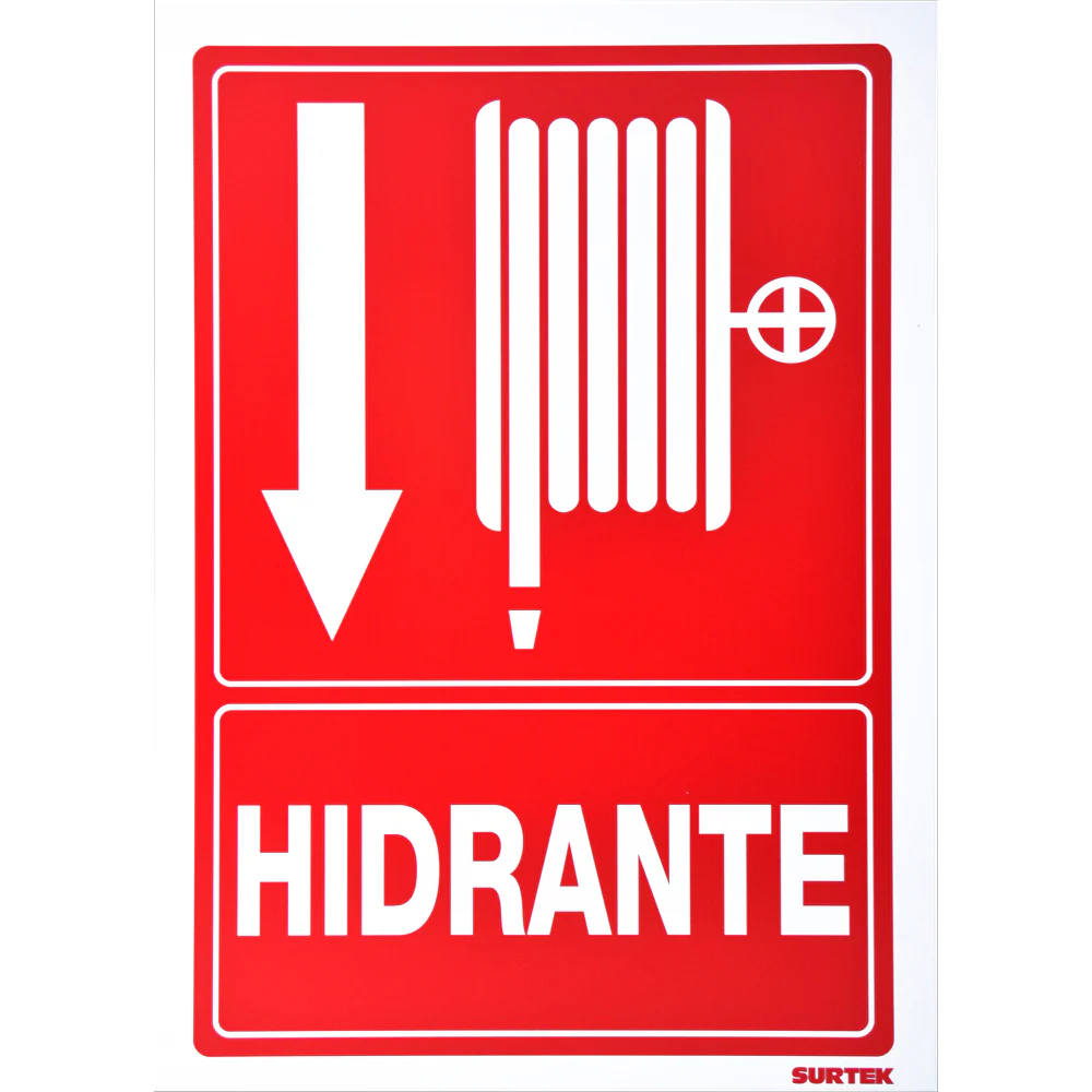Letrero "Hidrante" Surtek