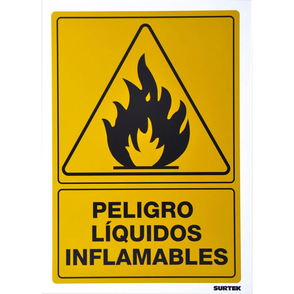 Letrero "Líquidos Inflamables" Surtek - Image 2
