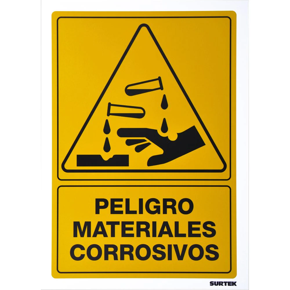 Letrero "Materiales Corrosivos" Surtek - Image 4