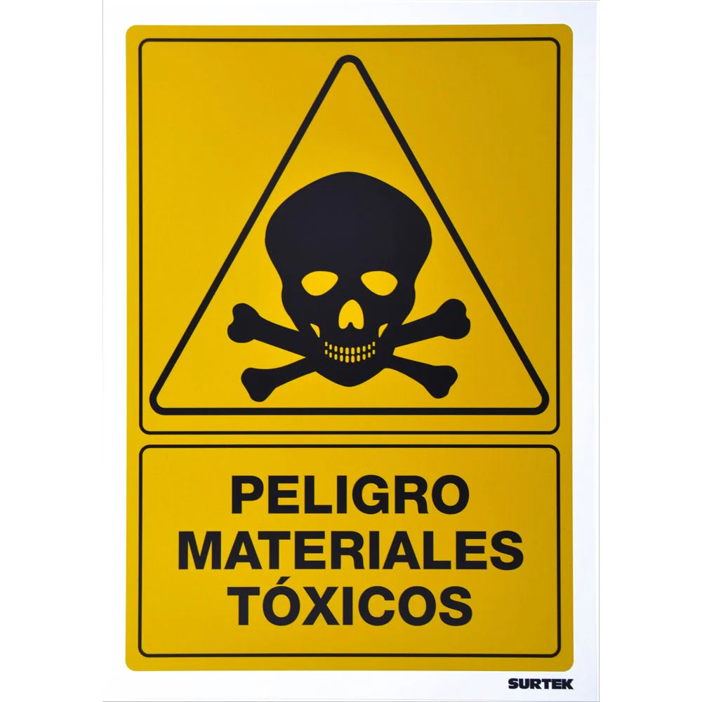 Letrero "Materiales Tóxicos" Surtek - Image 3
