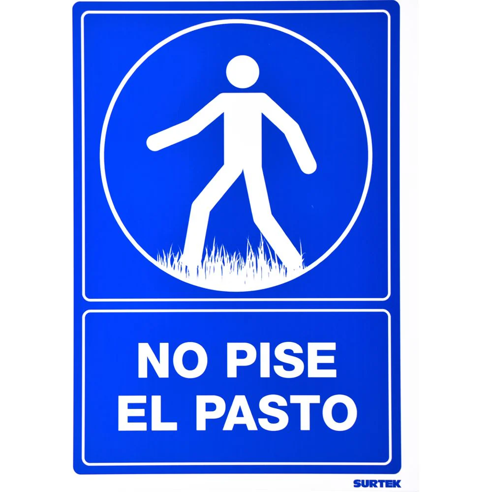 Letrero "No Pise El Pasto" Surtek - Image 3