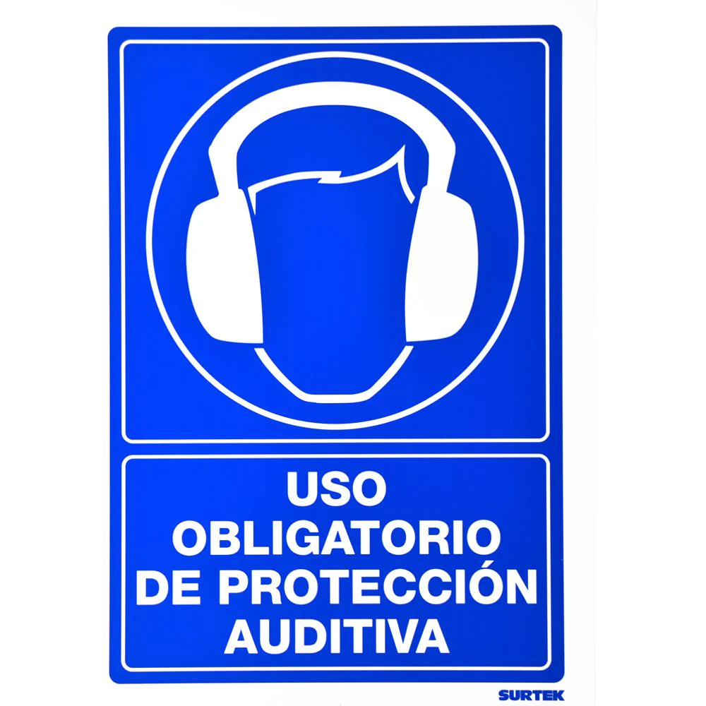 Letrero "Protección Auditiva" Surtek - Image 2