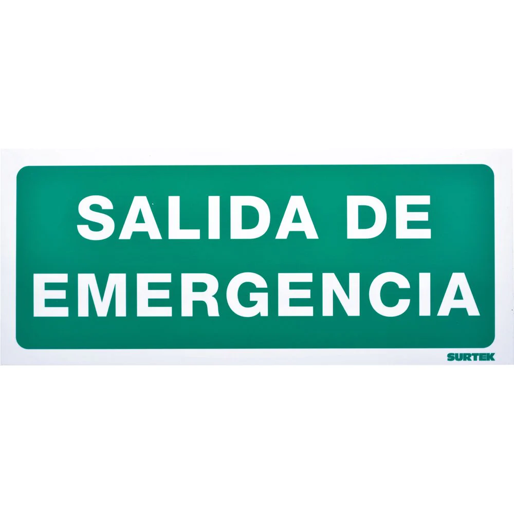 Letrero "Salida Emergencia" Surtek - Image 2