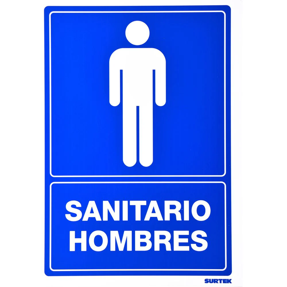 Letrero "Sanitario Hombres" Surtek - Image 2
