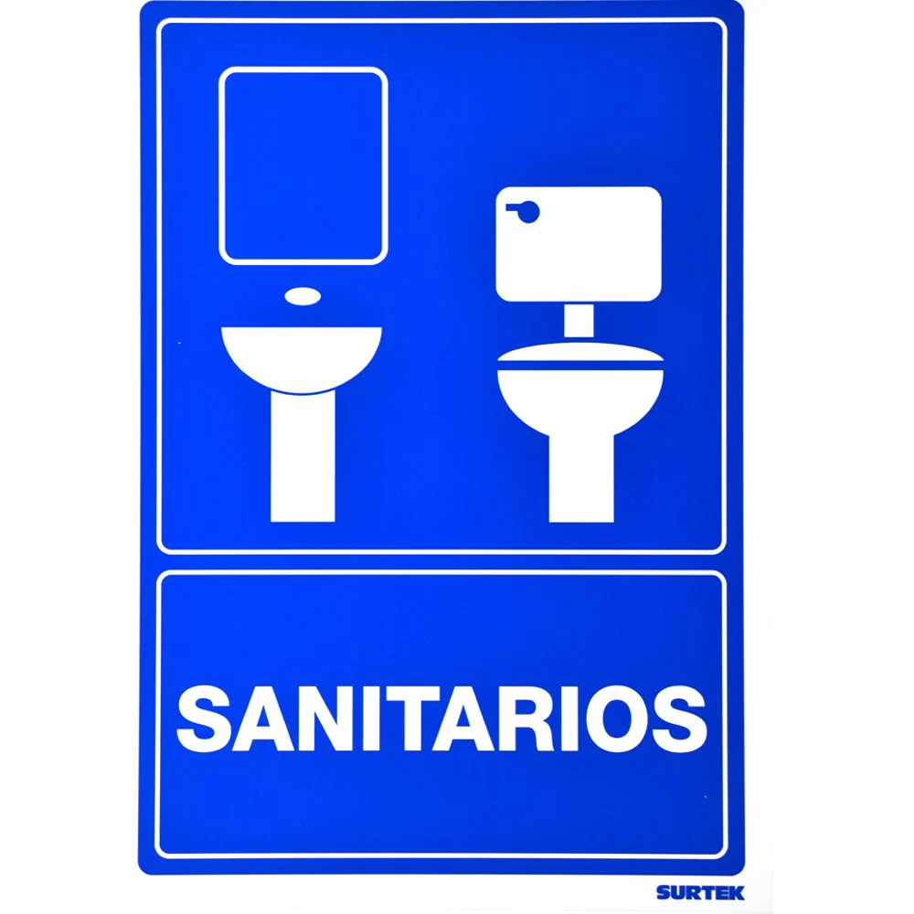Letrero "Sanitarios" Surtek - Image 2