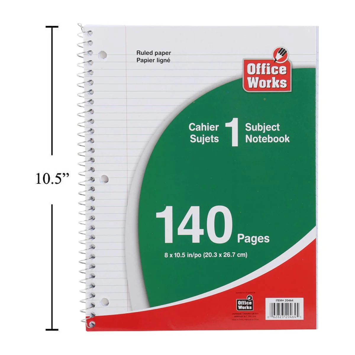 Libreta De Notas Con Resorte De 140-P De 8X10,5 " - Image 4