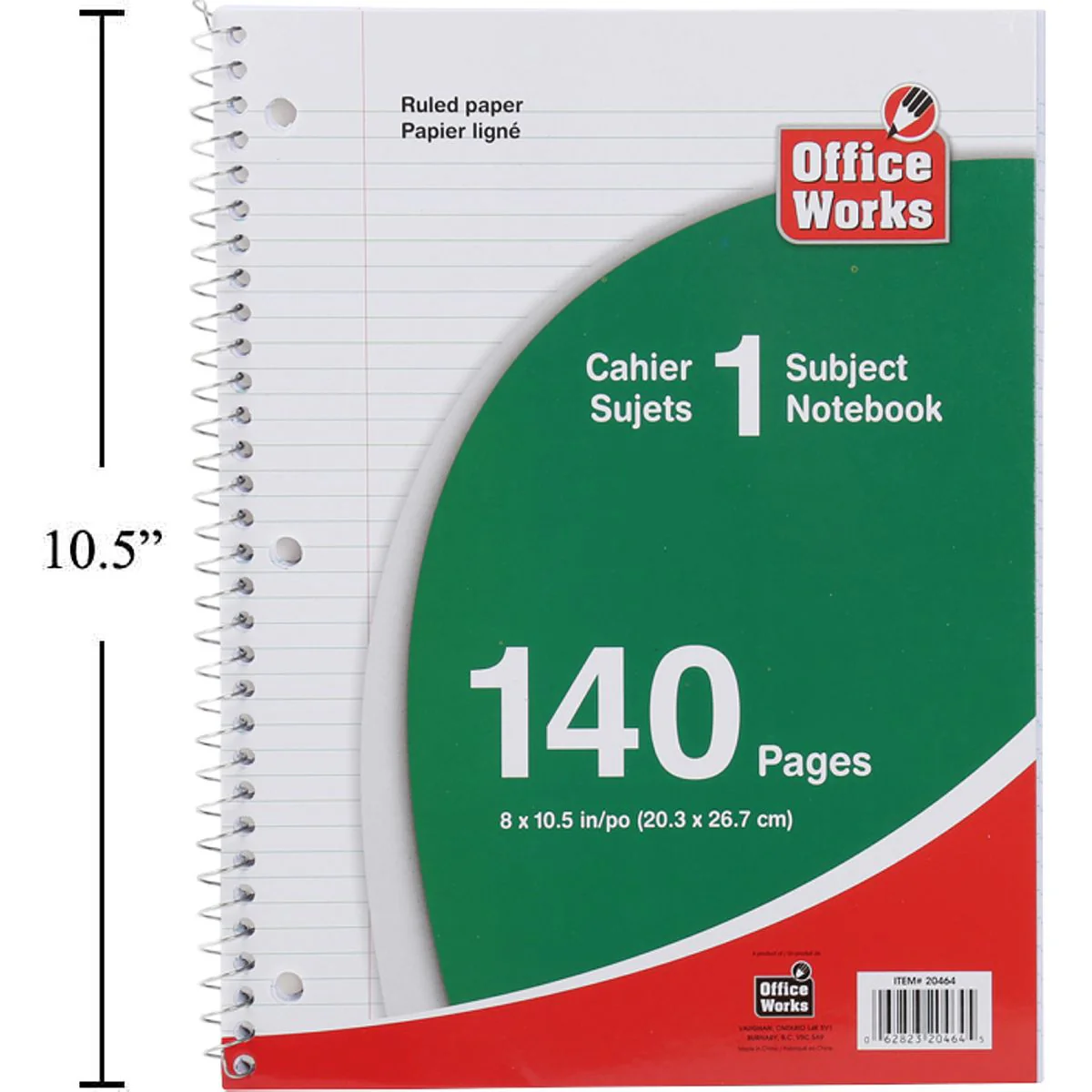 Libreta De Notas Con Resorte De 140-P De 8X10,5 " - Image 5