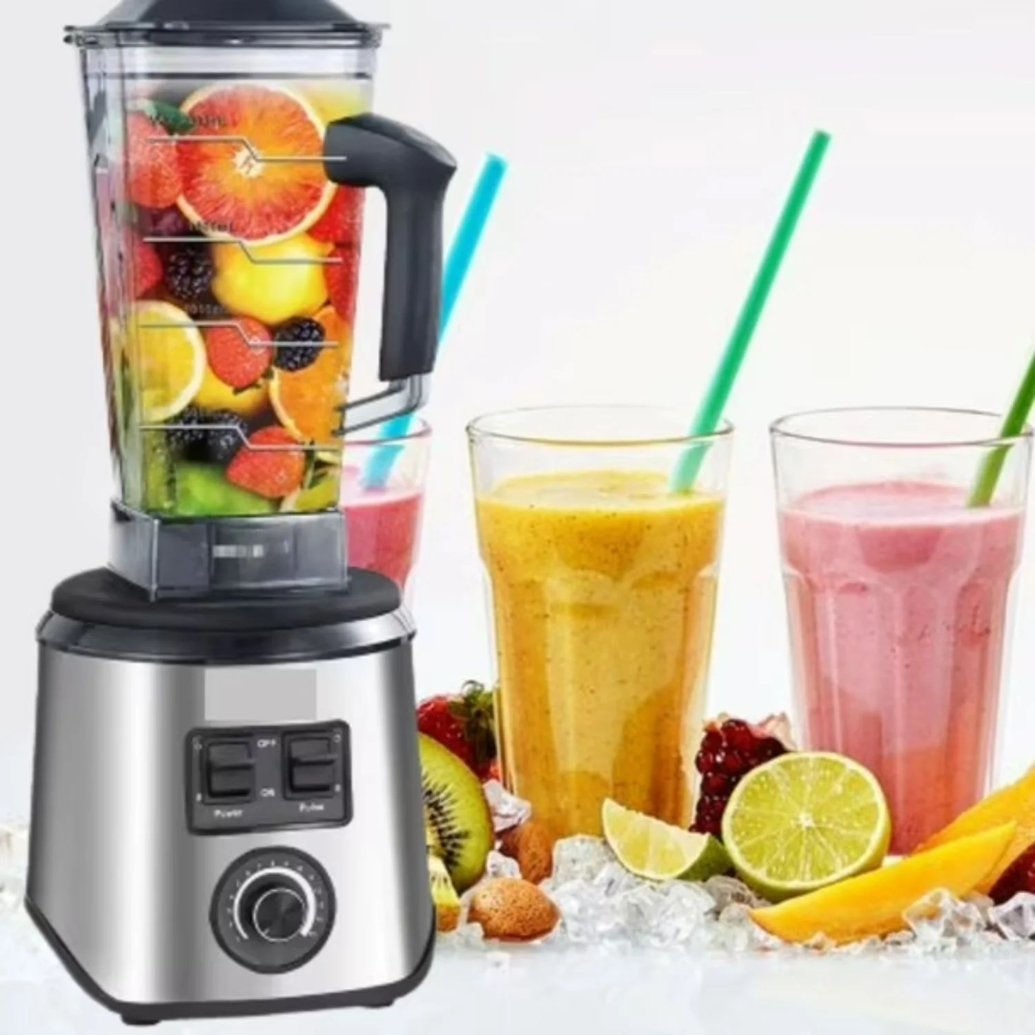 Licuadora Eléctrica Y Moledor De Café 2 En 1 2300W 110V/60Hz 6 Cuchillas Y Vaso 2.5L. Blender Y Accesorio Moledor - Image 3