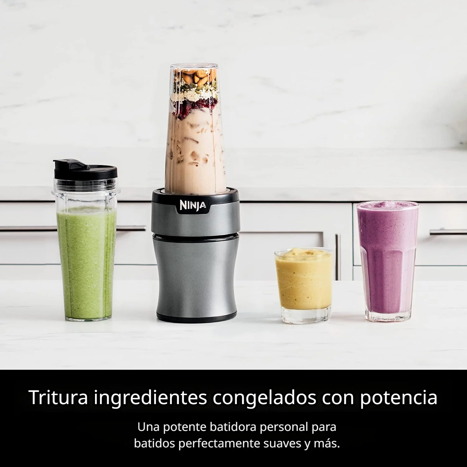 Licuadora Personal Ninja  Nutri Blender BN300. Extractor De Nutrientes De 700 W Y Tecnología Pulse. - Image 2