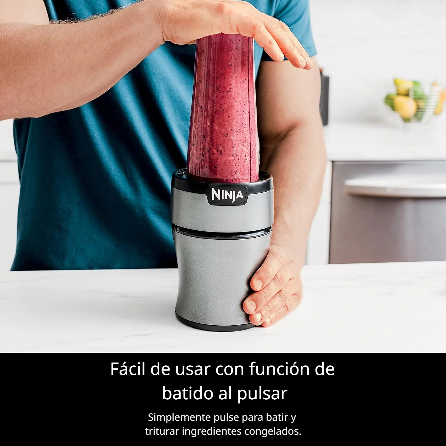 Licuadora Personal Ninja  Nutri Blender BN300. Extractor De Nutrientes De 700 W Y Tecnología Pulse. - Image 3