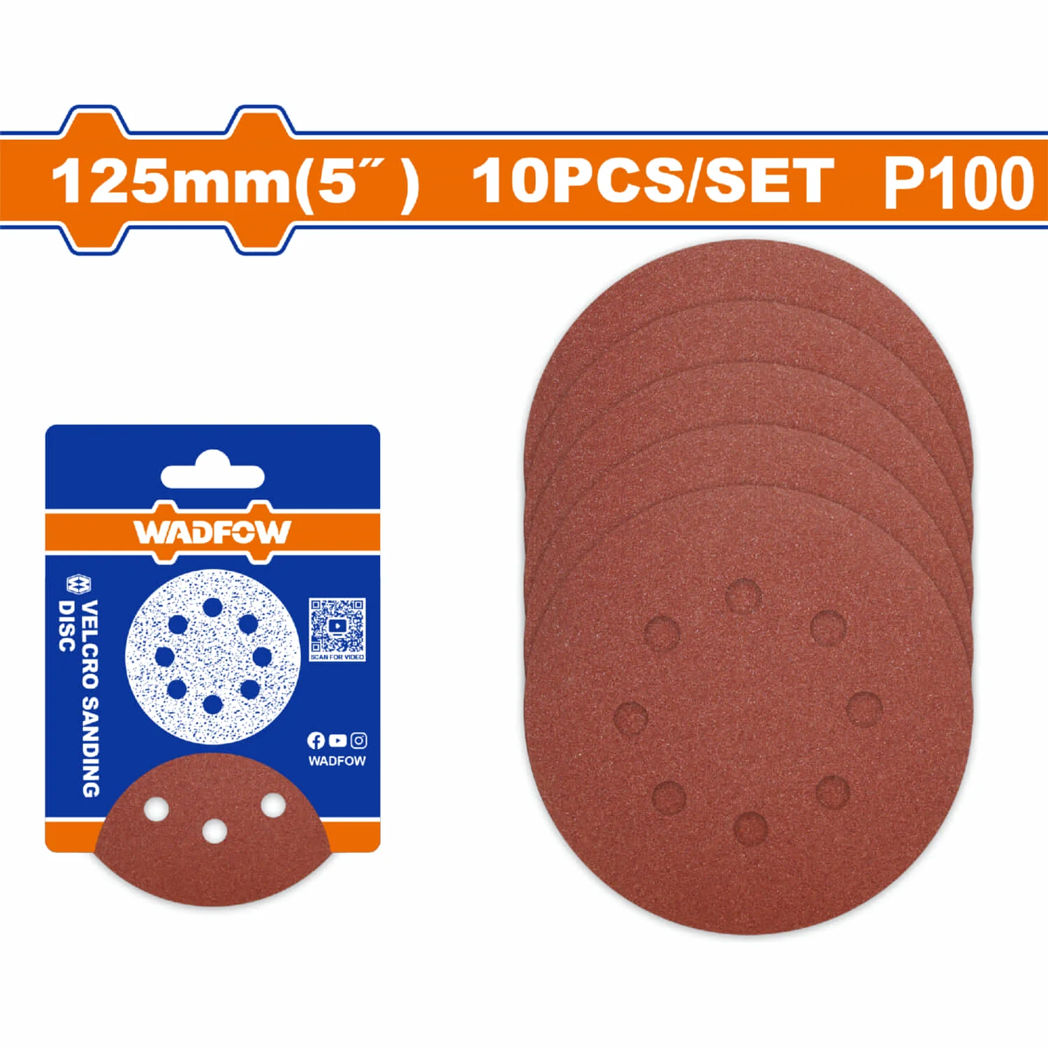 Lijas Circulares Con Velcro 5" Set De 10 Pzas. Ideal Para Lijar Madera Y Metal. Papel Lija - Image 6