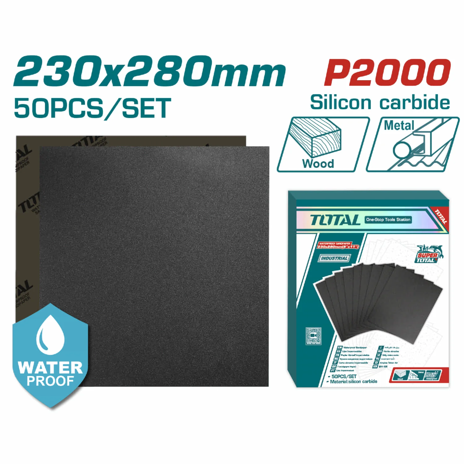 Lijas De Agua Hoja 230X280mm Carburo De Silicio Impermeable Set 50 Piezas. Ideal Para Lijadora. - Image 9