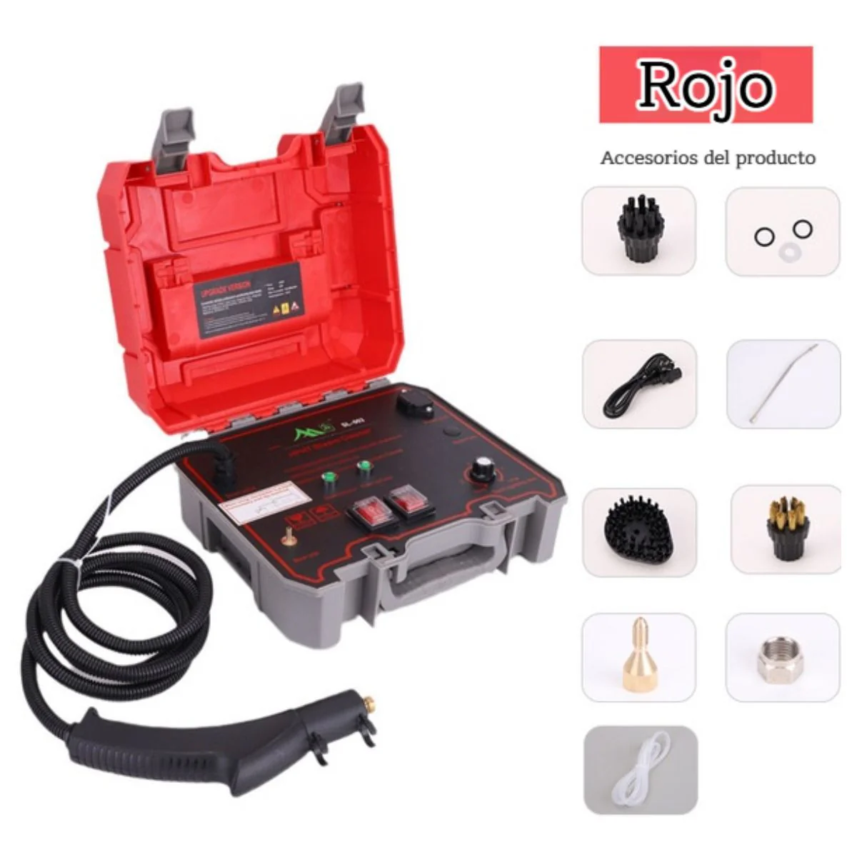 Limpiador A Vapor De Alta Presión. Máquina De Limpieza A Vapor Multifuncional Con Cepillos Intercambiables. - Image 6