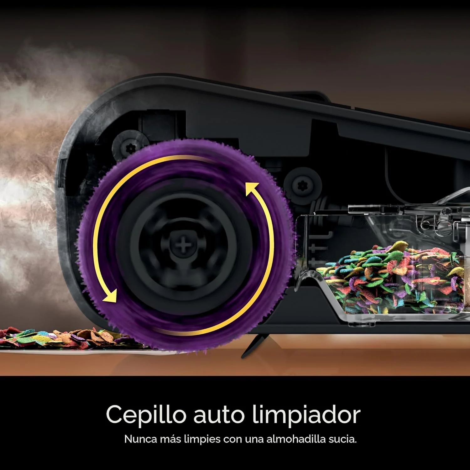 Limpiador A Vapor Eléctrico Shark Steam Pickup Con Función De Recolección De Suciedad, Cepillo Autolimpiante Y Limpieza 2 En 1 Para Pisos. - Image 3