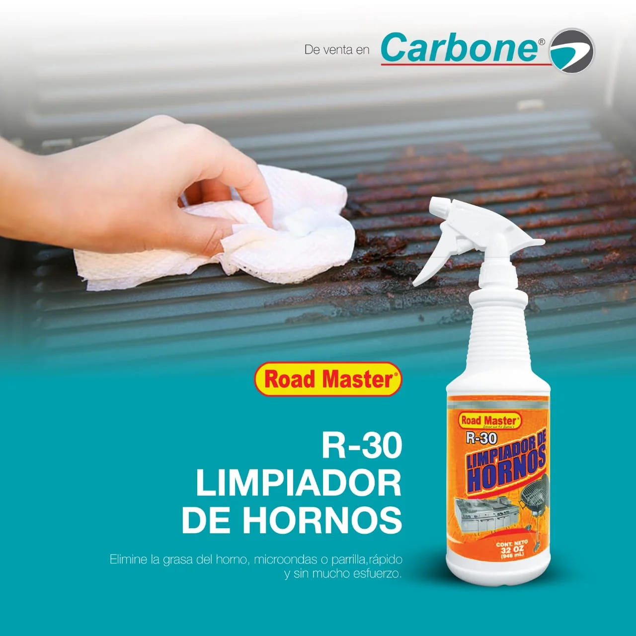 Limpiador Desengrasante De Hornos Y Bbq 32 Oz. - Image 2