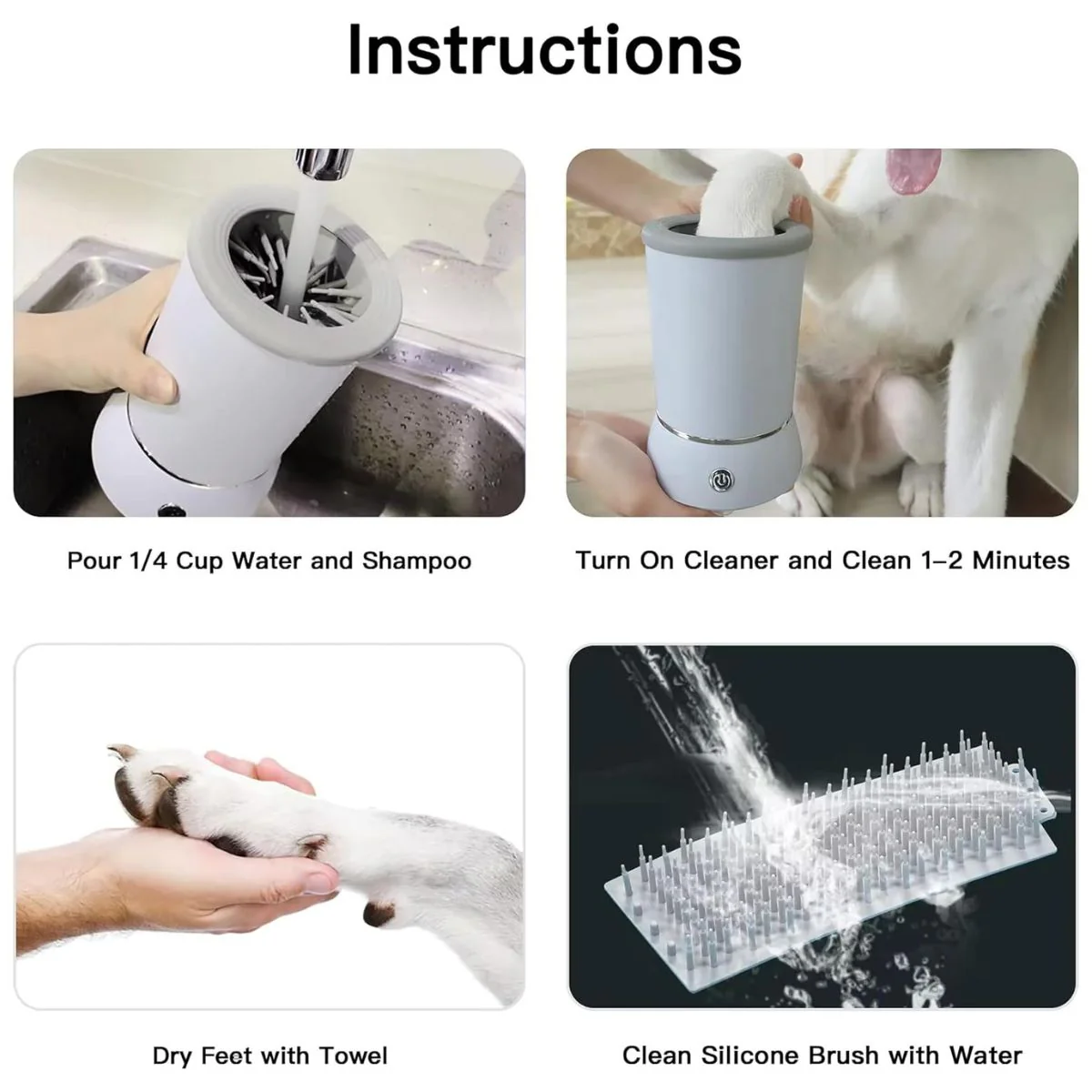 Limpiador De Patas De Mascotas. Ideal Para Perros Y Gatos. Maquina Automática Lava Patitas. - Image 3