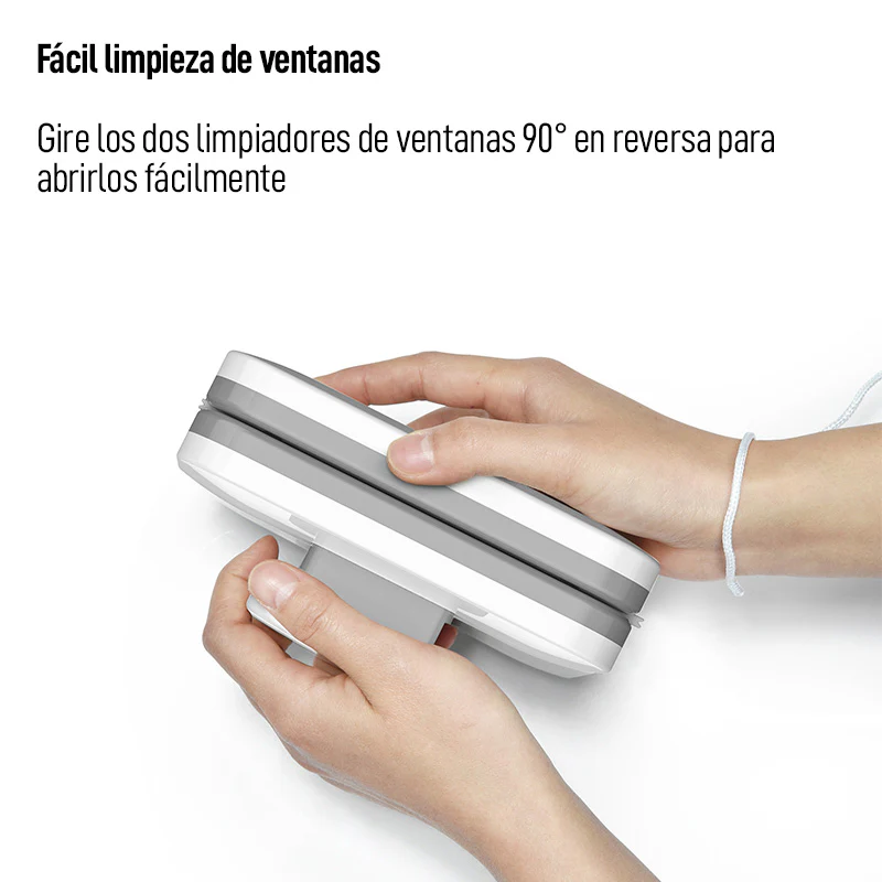 Limpiador De Ventanas Magnético, Color Blanco - Image 3