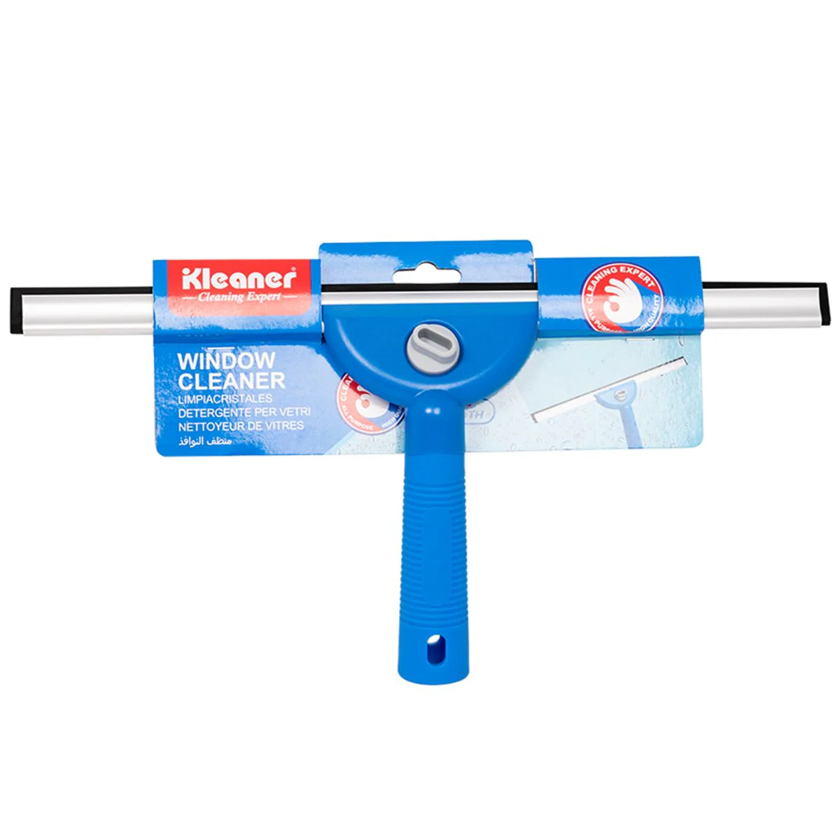 Limpiador De Vidrios Con Hoja De Aluminio De 35Cm. Escurridor Para Ventanas.