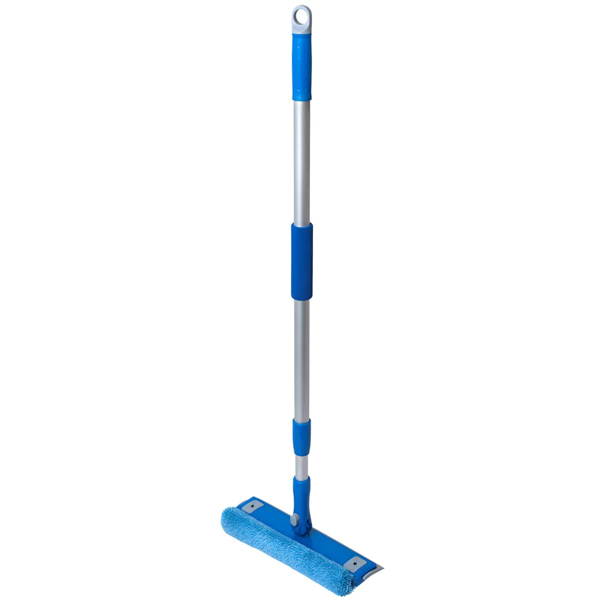 Limpiador De Vidrios Con Mango Telescópico (78–130Cm). Limpiador De Ventanas Con Esponja Y Cabezal Giratorio 360° De 25Cm.