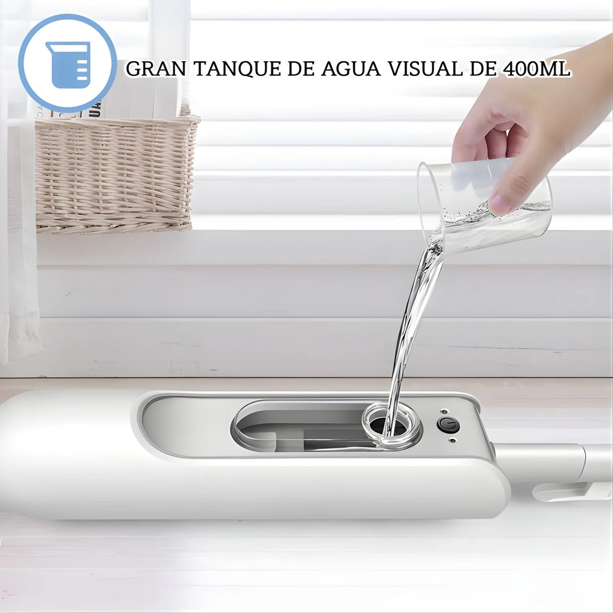 Limpiador Pisos A Vapor. Trapeador A Vapor Para Pisos Y Alfombras. Limpiador A Vapor Multifuncional 400Ml. - Image 4