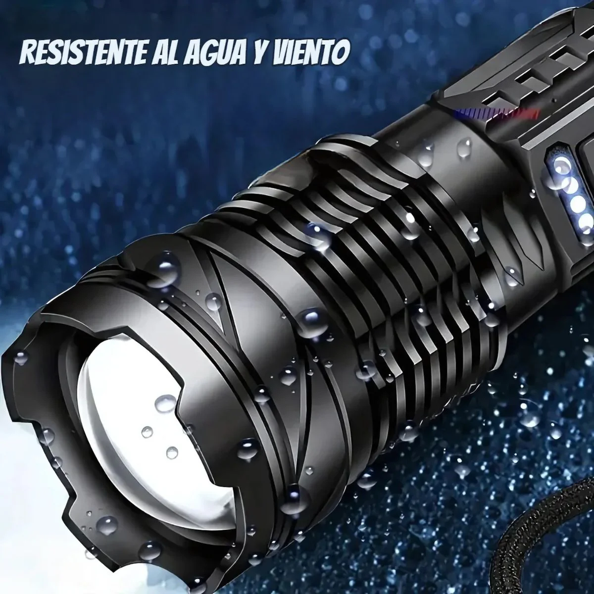 Linterna LED Recargable Alta Potencia XH-P50 Con Zoom Telescópico Y Resistencia Al Agua. - Image 3
