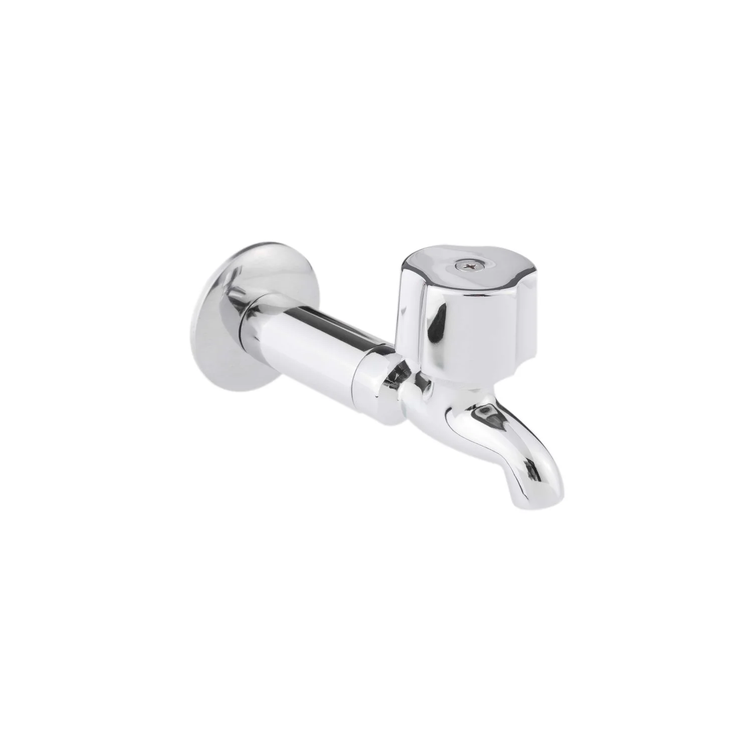 Llave Alargada Cromada Para Fregadero Con Maneral, Niple Y Chapetón - Image 2