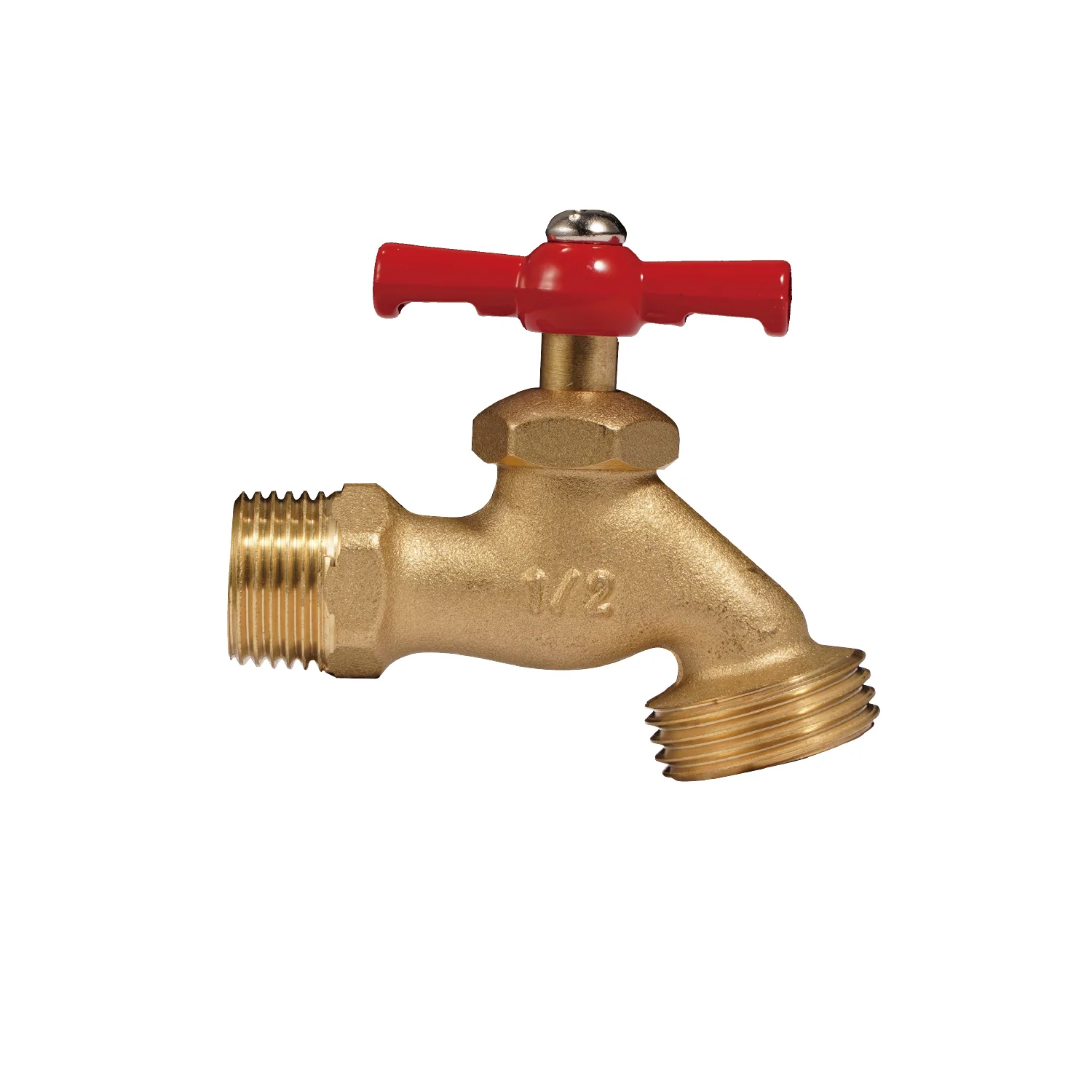 Llave De Agua Con Rosca Para Manguera 1/2" Y 3/4" Cuerpo De Latón. Uso En Jardín Y Tomas De Agua. - Image 2