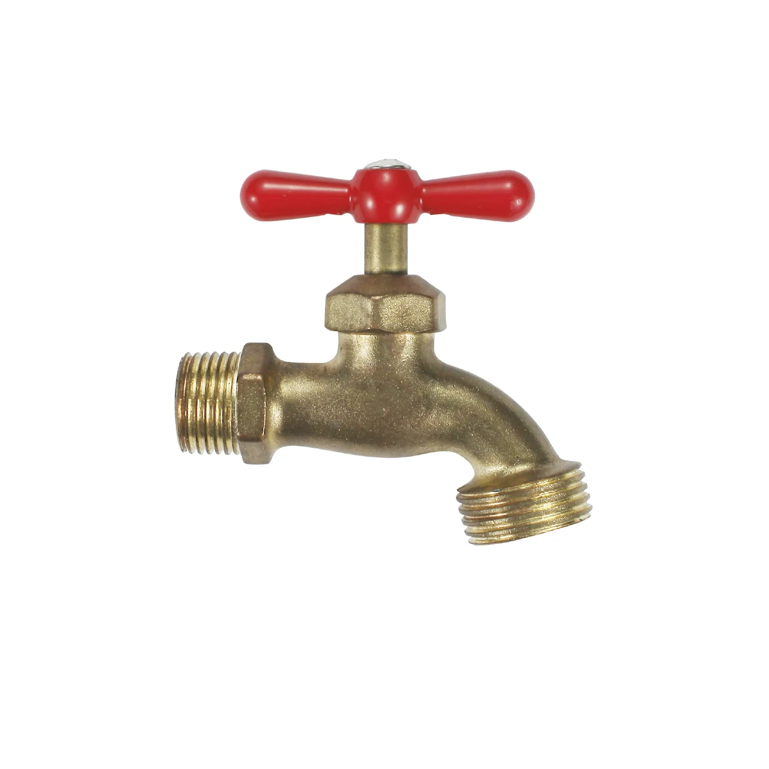 Llave De Agua Con Rosca Para Manguera 1/2" Y 3/4" Cuerpo De Latón. Uso En Jardín Y Tomas De Agua. - Image 2