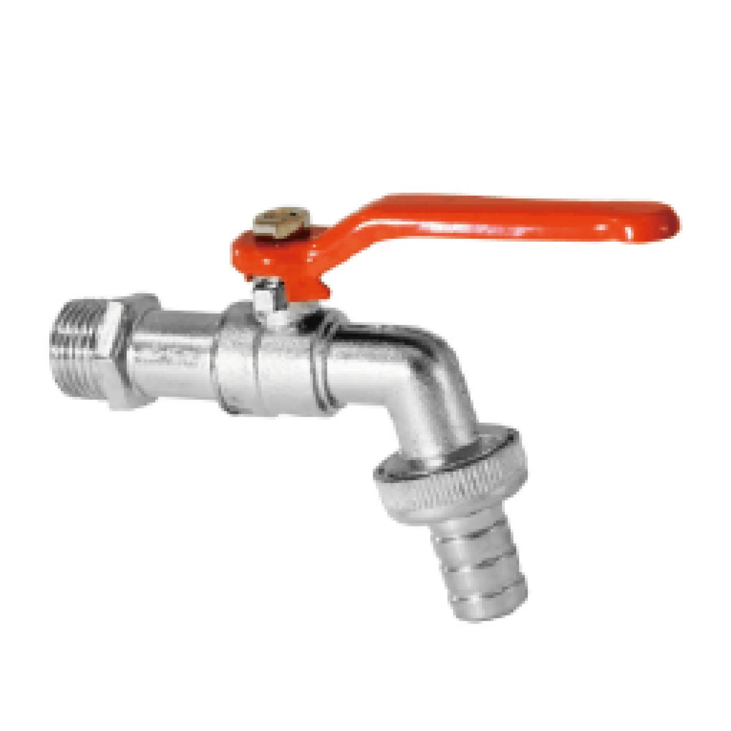 Llave De Agua Para Jardín 1/2" Con Conector De Manguera. Grifo De Exterior Con Palanca Roja. - Image 2
