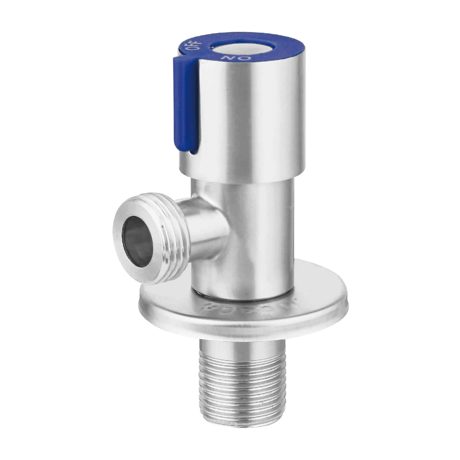 Llave De Ángulo Para Lavamanos Y Fregadores. Válvula Cromada De Acero Inoxidable. - Image 2