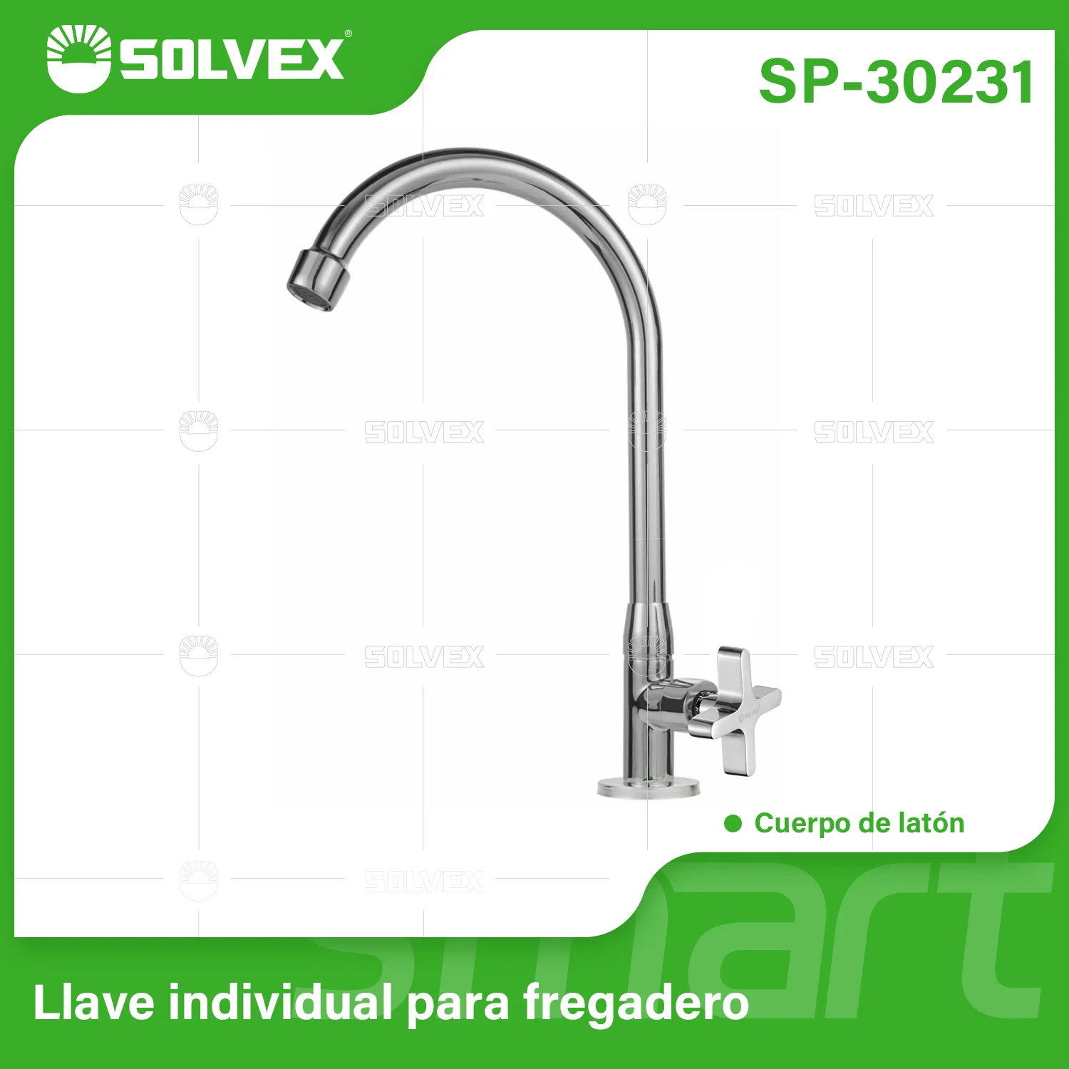 Llave De Fregador De Latón Cromado. Pluma Grifo De Cocina Alto Con Tubo De Acero Inoxidable Y Válvula De Agua Fría.