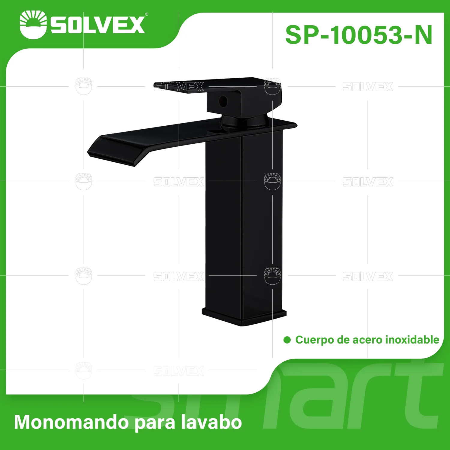 Llave De Lavamanos Individual. Color Negro. Grifo Para Lavabo. Pluma Agua Fría Y Caliente.