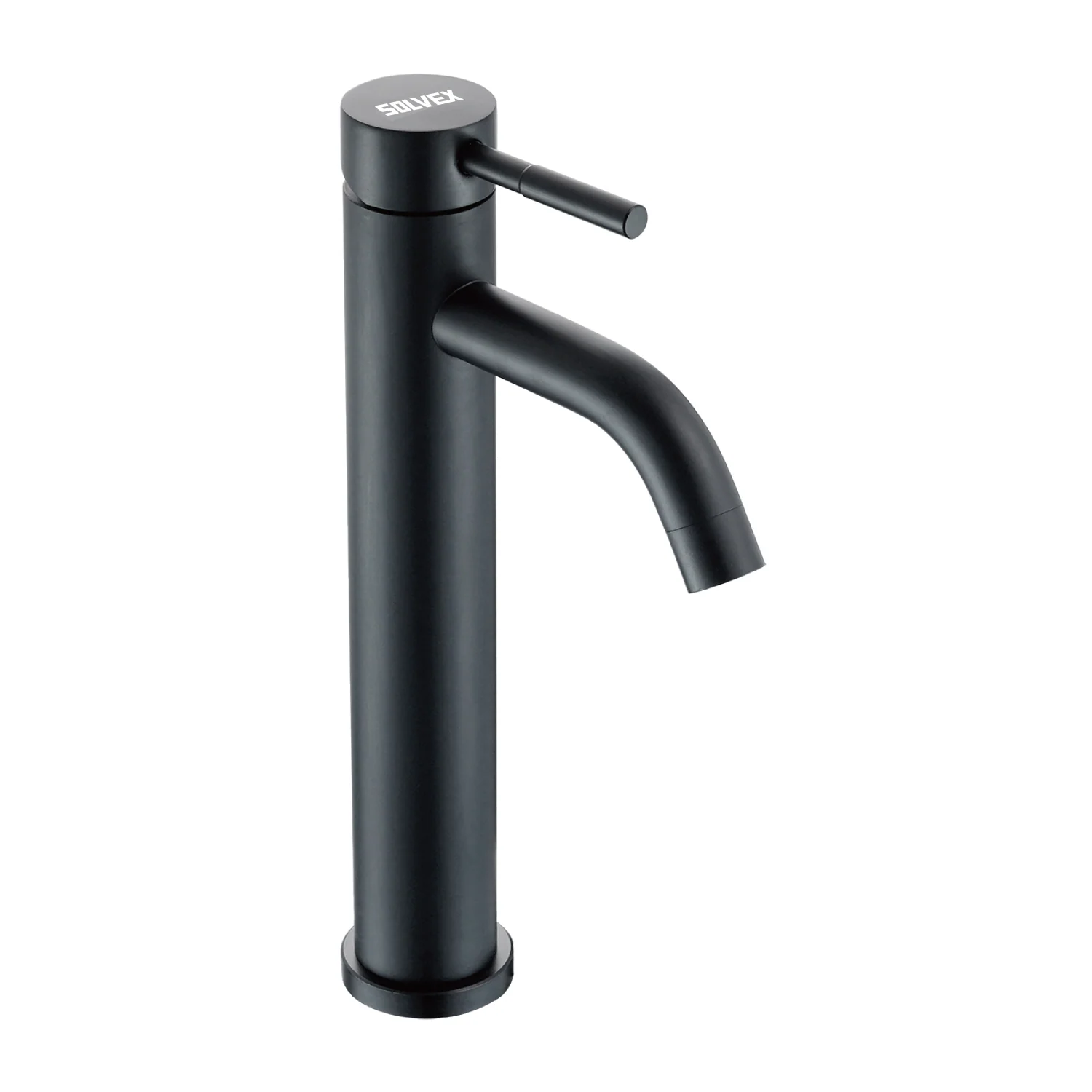 Llave De Lavamanos Individual. Color Negro. Grifo Para Lavabo. Pluma Agua Fría Y Caliente. Acero Inoxidable. - Image 2