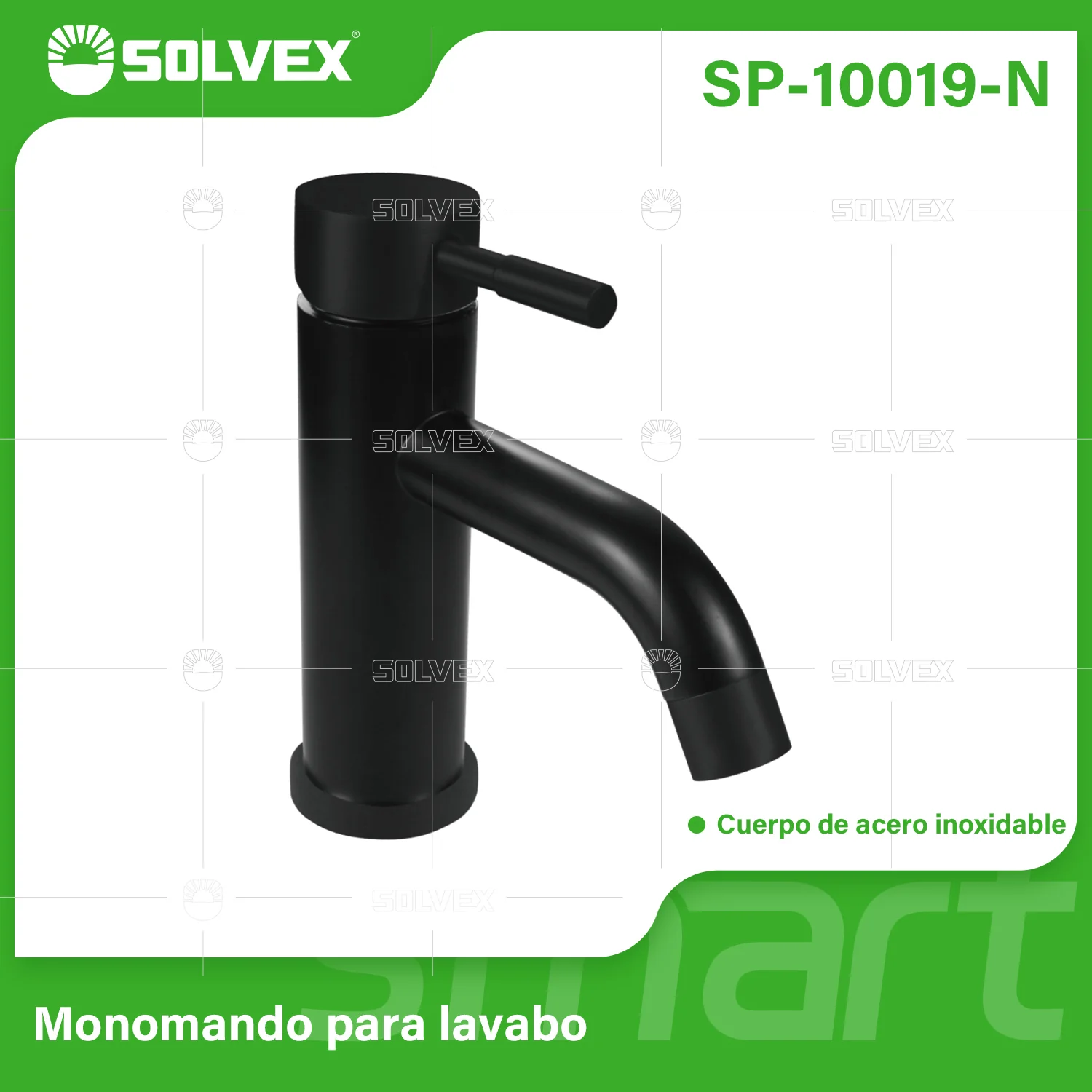 Llave De Lavamanos Individual. Color Negro. Grifo Para Lavabo. Pluma Agua Fría Y Caliente. Acero Inoxidable.