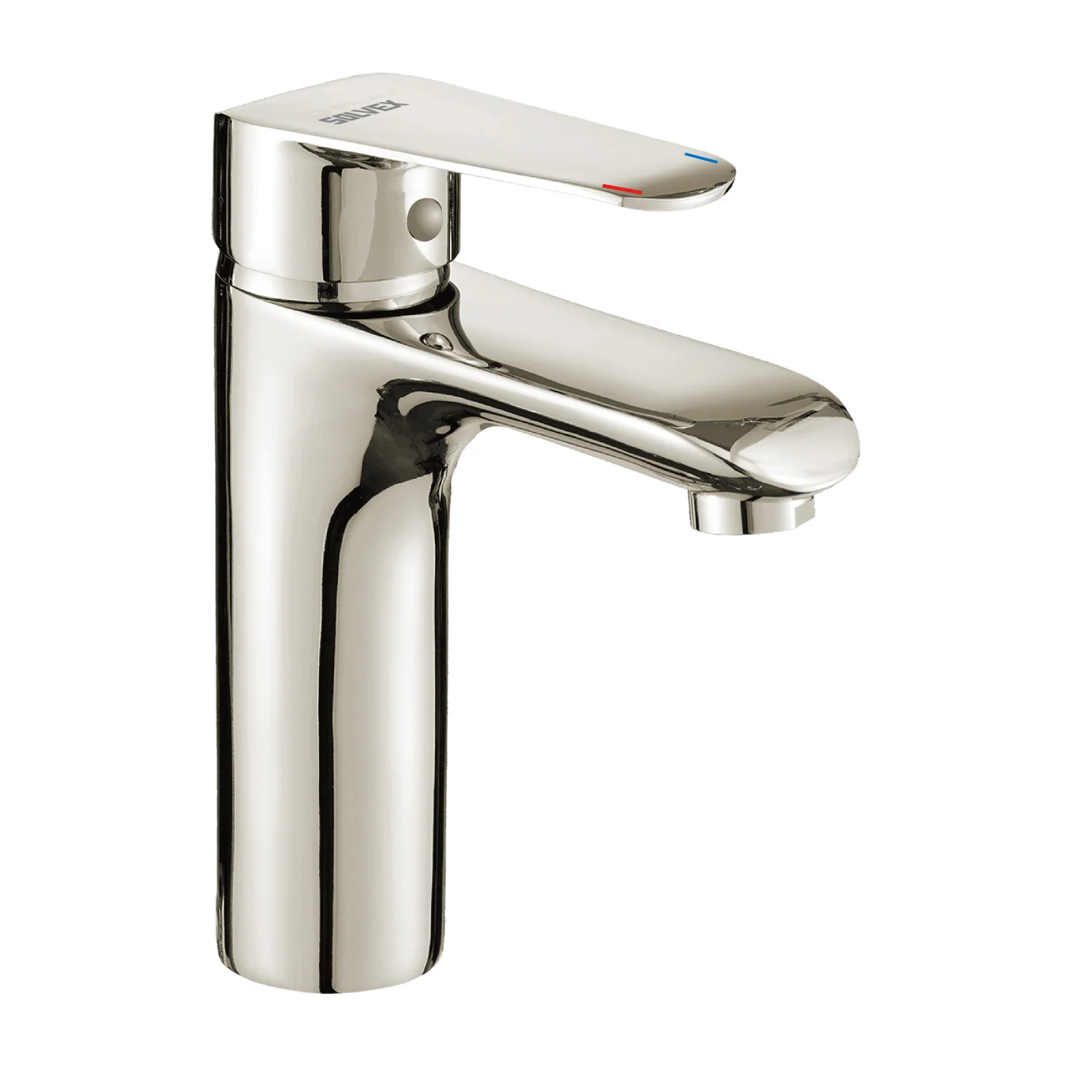 Llave De Lavamanos Individual. Grifo Para Lavabo De Zinc Satinado. Pluma Agua Fría Y Caliente. - Image 2