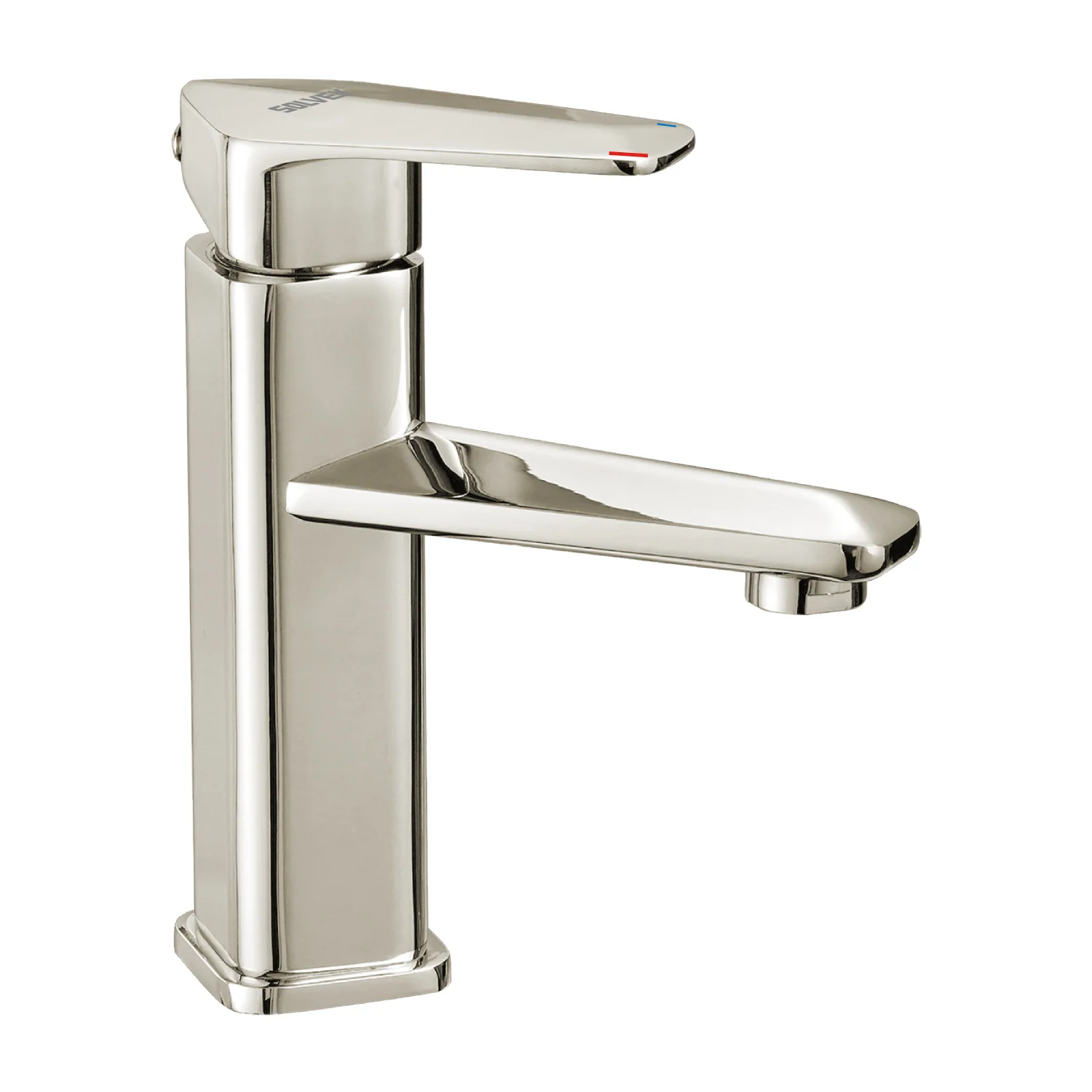Llave De Lavamanos Individual. Grifo Para Lavabo De Zinc Satinado. Pluma Para Agua Fría Y Caliente. - Image 2