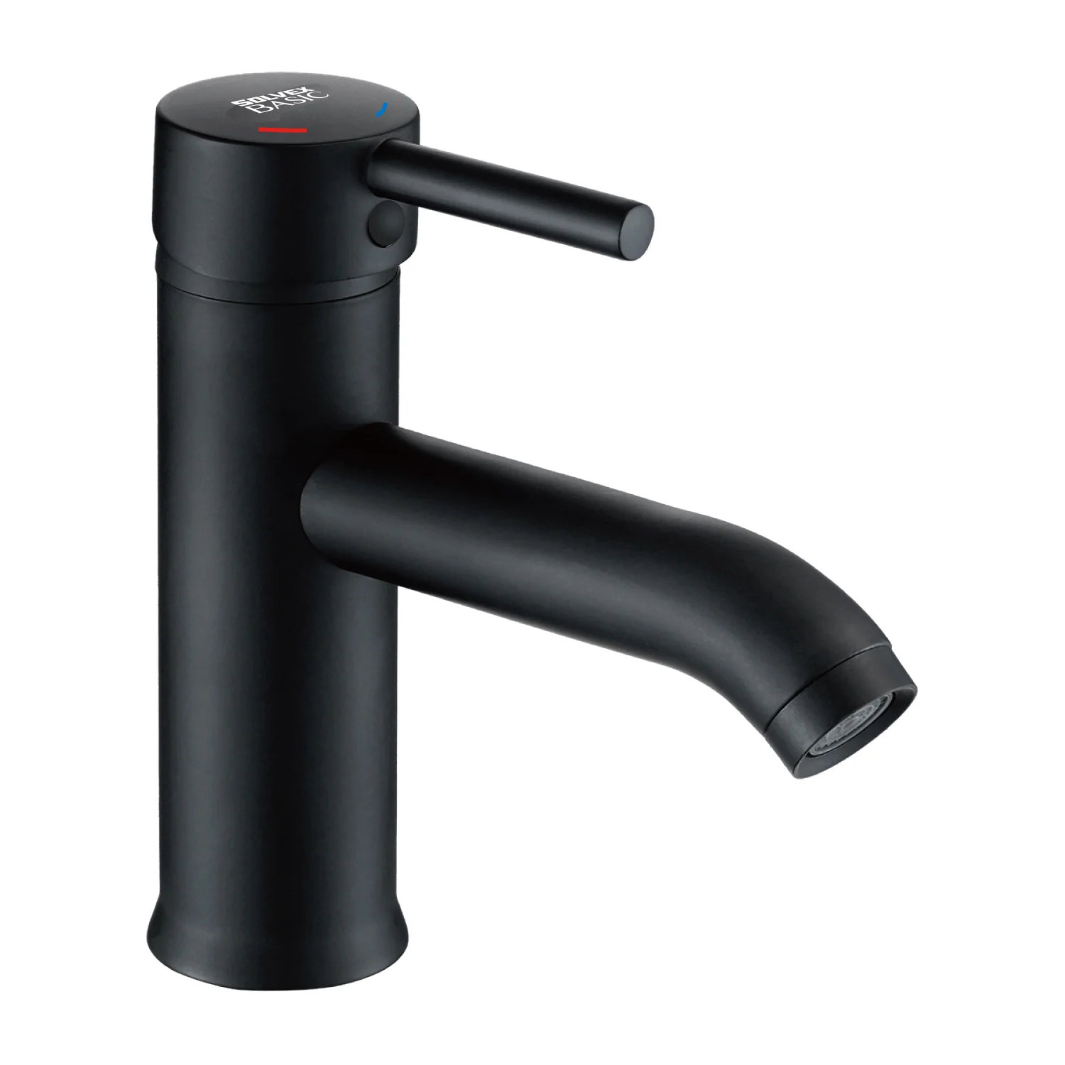 Llave De Lavamanos Monomando. Grifo Mezclador Negro Con Cartucho Cerámico. Pluma Acero Inoxidable. - Image 2