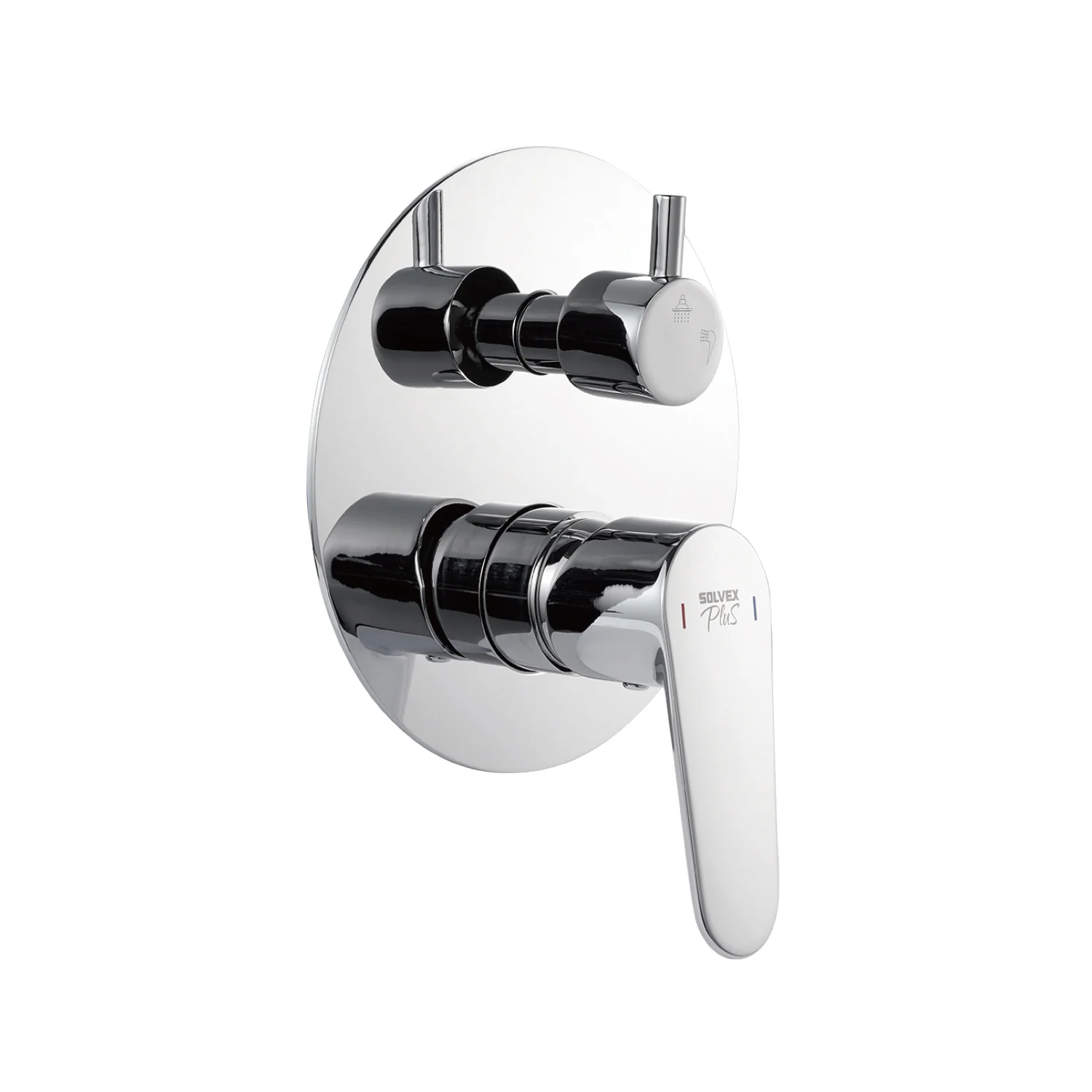 Llave De Palanca Maneral Para Ducha Con Desviador De 2 Funciones. Mezcladora Monomando Para Empotrar En Regadera. Color Cromado. Garantía De Por Vida. - Image 2