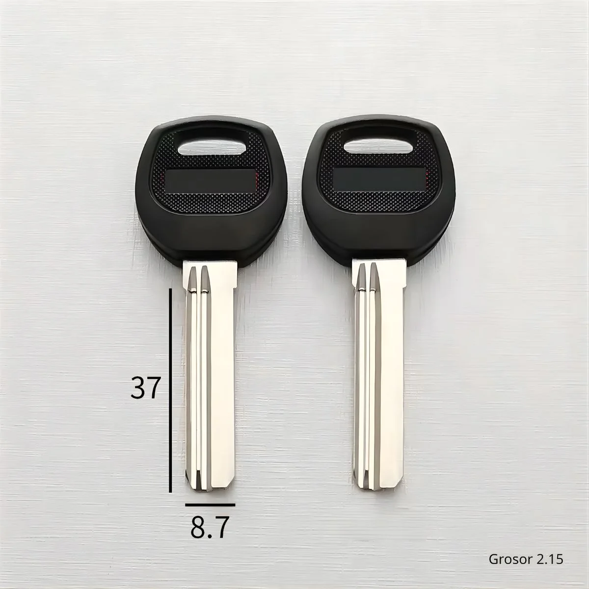 Llave En Blanco Con Cabeza Plástica Reforzada (37Mmx8.7Mm). Ideal Para Copia O Duplicado Automotriz. Derecha - Image 2