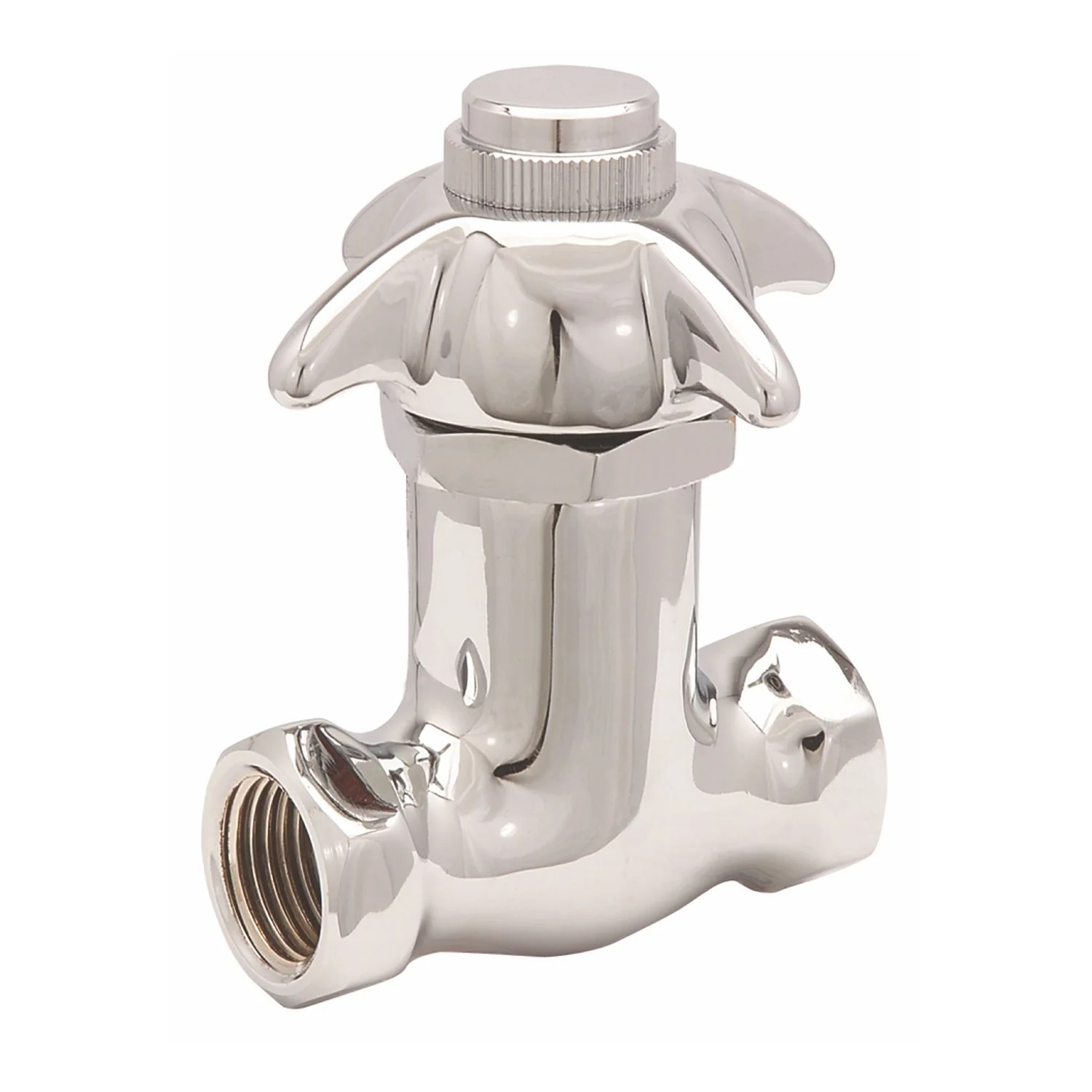 Llave Individual Para Fluxómetro/ Urinal/ Mingitorio. Cuerpo En Latón Acabado Cromo Baja Presión - Image 2