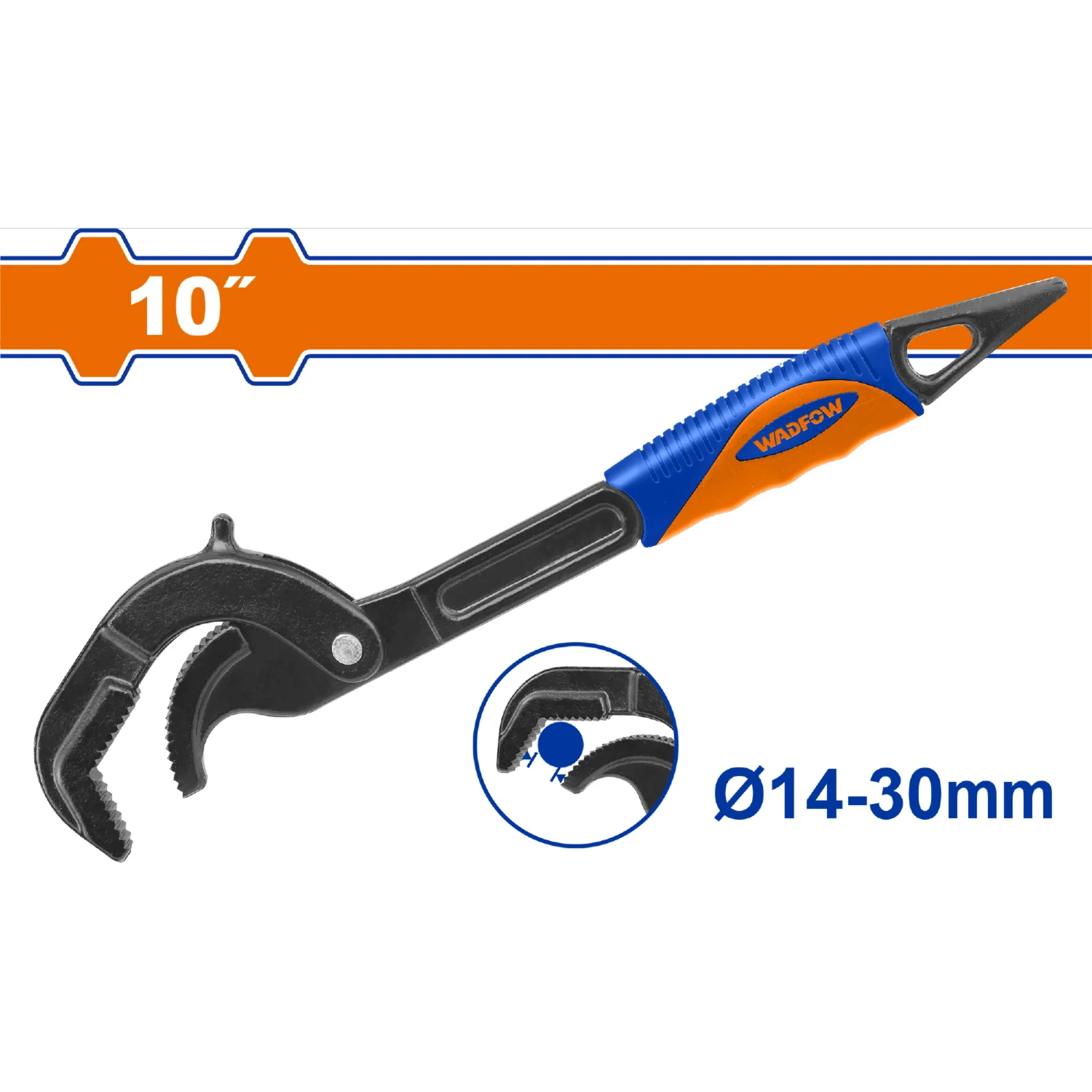Llave Inglesa Pico De Loro 10" Sujeción 14-30Mm. Cromado. Un Solo Extremo Abierto. - Image 2