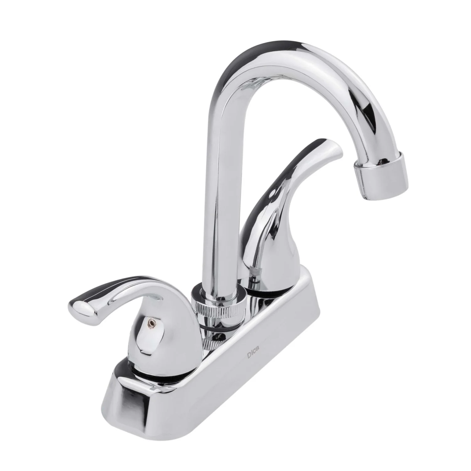 Llave Mezcladora Plástica Ecológica De 4" Para Lavamanos Tipo Bar Cuello Alto Con Cubierta - Image 2