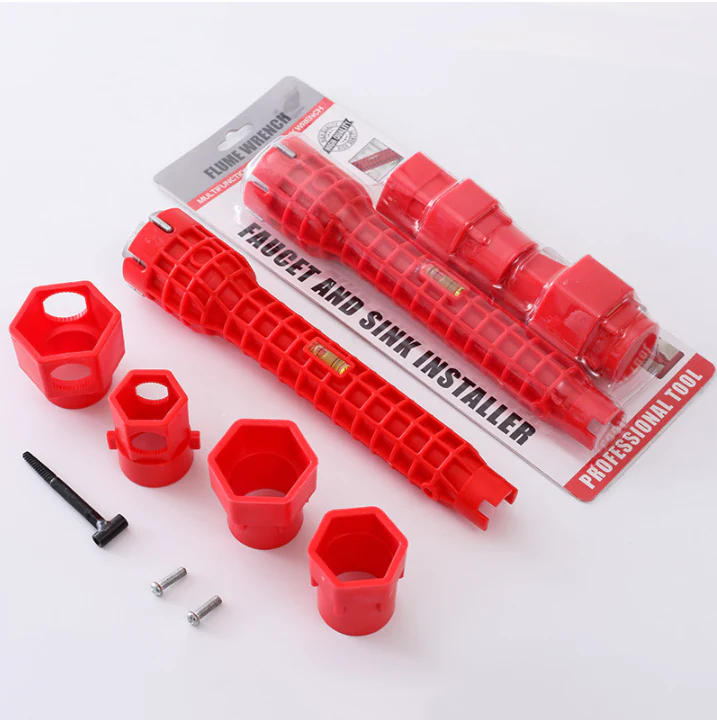 Llave Plomero Para Griferia Multifuncional Para Girar Tuercas Y Tuberias De Dificil Acceso Para Tubos De Abasto Y Fregadores - Image 3