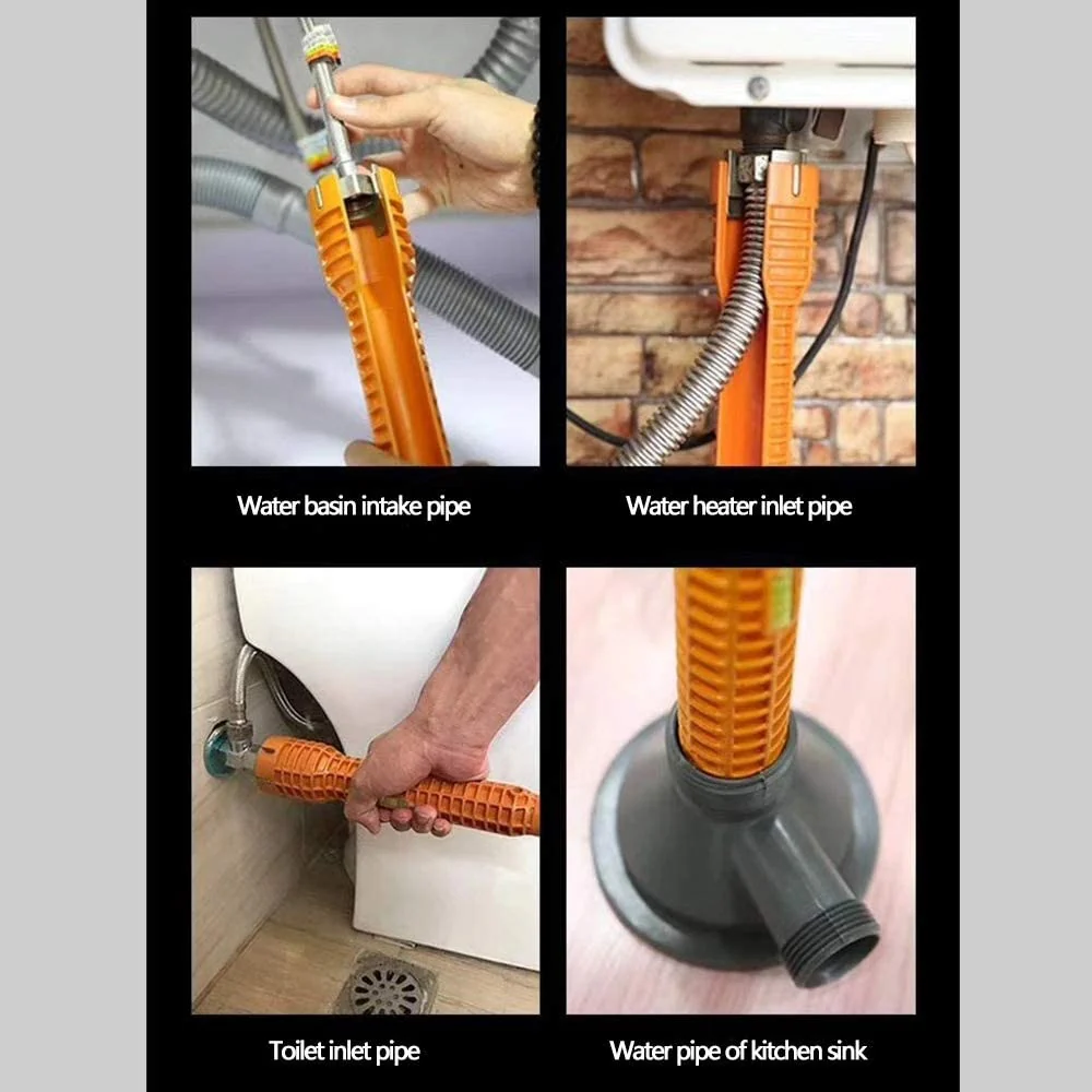 Llave Plomero Para Griferia Multifuncional Para Girar Tuercas Y Tuberias De Dificil Acceso Para Tubos De Abasto Y Fregadores - Image 4