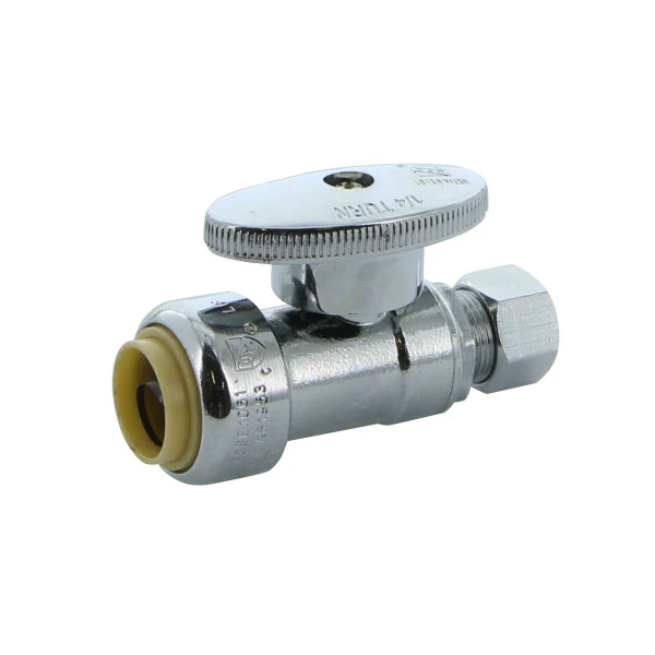 Llave Recta De 1/2" X 3/8" Con Mango Giratorio De 1/4" Compress Conector Rapido Push-On - Image 2